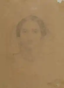 study for Tête d'Italienne, 1854, private collection