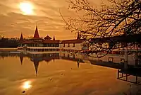 Hévíz, the largest thermal lake in Europe