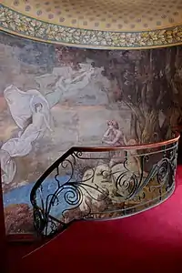 Stair hall fresco