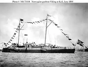 Viking at the Kiel Canal, June 1895