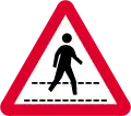 Pedestrian crossing ahead