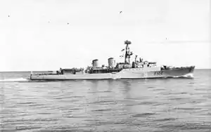 HMS Gurkha (F122) during the mid-1960s