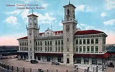 Station. Postcard of 1914