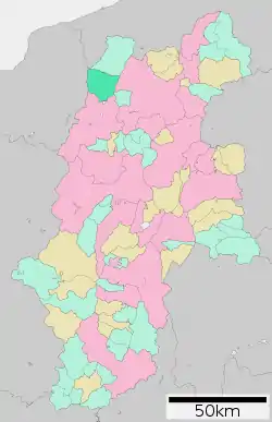 Location of Hakuba in Nagano Prefecture