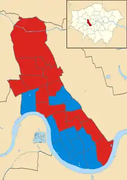 Hammersmith and Fulham 1994 results map