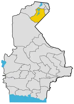 Location of Hamun County in&nbsp;Sistan&nbsp;and&nbsp;Baluchestan province