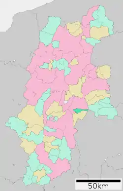 Location of Hara in Nagano Prefecture