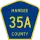 County Road 35A marker