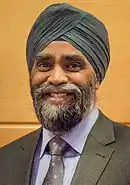 Harjit Singh Sajjan, the Minister of National Defence of Canada