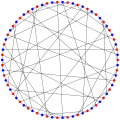 The chromatic number of the Harries–Wong graph is&nbsp;2.