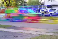 Example using a driving truck