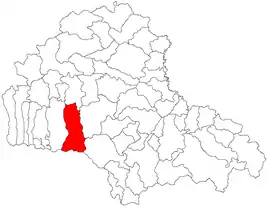 Location within Brașov County