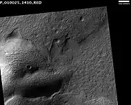 Hartwig Crater Floor, as seen by HiRISE.  The scale bar is 500 meters long.