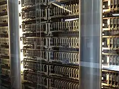 Rear view of computing section