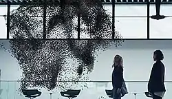 Bee swarm around Karin and Blue