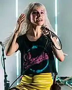 Hayley Williams performing in 2017