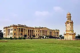 The Hazarduari Palace with the clock tower in the foreground