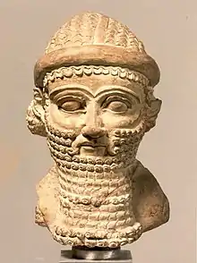 Male head; circa late 8th–early 7th century; ceramic; 12.5&nbsp;cm; Metropolitan Museum of Art