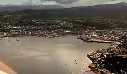 Town aerial view