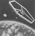 1962 NASA concept for a hexagonal inflatable rotating space station