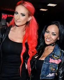 Heidi Shepherd (left) and Carla Harvey in 2014