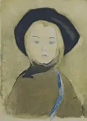 Girl with Blue Ribbon, 1943 (fi)