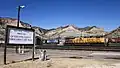 Helper railroad station sign, Utah