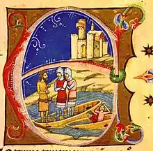 The earliest known depiction of Pressburg Castle, 14th century