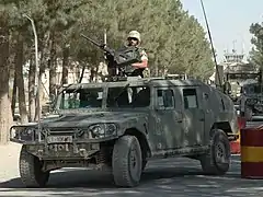 An URO VAMTAC vehicle of the Spanish Army in Herat, Afghanistan, in 2005