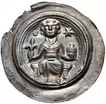 Lordship of Eilenburg, Otto (1191–1234), diameter 37&nbsp;mm; 1.12&nbsp;g