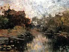 'Het Balkengat', c. 1890s; oil-painting on canvas