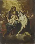 The mystical marriage of Saint Rosa of Lima