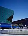 Center Green and the central fountain at the Pacific Design Center
