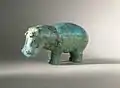 Hippo, ca. 1938-1539 BC, Brooklyn Museum. Length: 10.8&nbsp;cm, Dynasty XII