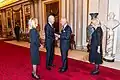 President Joe Biden and First Lady Jill Biden with King Charles III and Queen Camilla at Buckingham Palace, 2022.