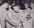 The Hitlerjugend meeting with Japanese leader Prince Fumimaro Konoe, August 1938.