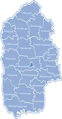 Location of Khmelnytskyi Oblast