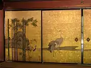 Crane paintings from inside the Hōjō
