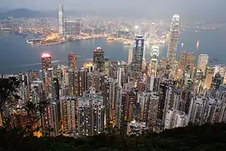 Image 29Southern Kowloon and Victoria, Hong Kong, 2014 (from History of Hong Kong)