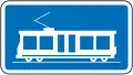 Light rail vehicles and trams only