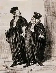 Lawyers and Litigants: Finally! We have obtained a separation of the wife's and husband's property; Just in time too, the case has ruined both of them. (1851), lithograph, 14.88 x 10.13&nbsp;mm., The Phillips Collection, Washington D. C.
