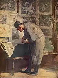 The Print Collector (c. 1860), oil on panel, 34.1 x 26&nbsp;cm., Philadelphia Museum of Art