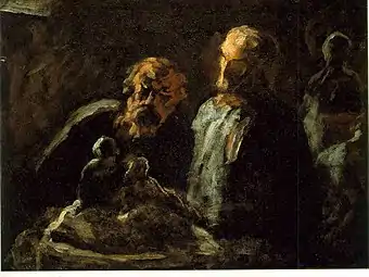 Two Sculptors (c. 1863–66), oil on canvas, 27.9 x35.5&nbsp;cm., Phillips Collection, Washington D.C.