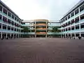 Quadrangle of Hua Yi Secondary School.