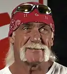 Hulk Hogan with a horseshoe moustache