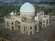 VIew of the main dome at Humayun's Tomb in Delhi