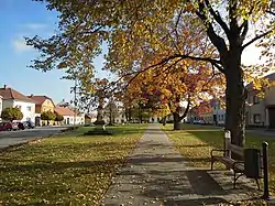 Centre of Hustopeče nad Bečvou