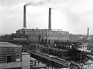 Hydrogenation plant in Pölitz, 1942, before destruction by Allied bombing from late April 1943 onward, leading to 70% of the town being destroyed.