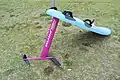 Hydrofoil on windsurf board