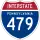 Interstate 479 marker
